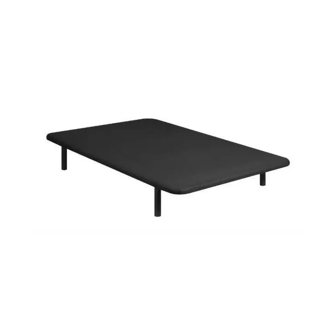 Divanlín Base Tapizada Tejido 3D Color negro 150x190 cm DL12086
