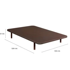 Divanlín Base Tapizada Wengué 135x190 cm DL27055