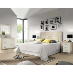 Dormitorio de Matrimonio con Cómoda y Espejo LARA 01