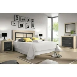 Dormitorio de Matrimonio con Cómoda y Espejo LARA 01