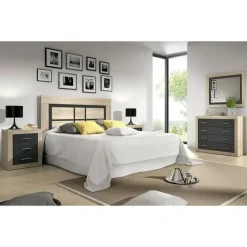 Dormitorio de Matrimonio con Cómoda y Espejo LARA 01