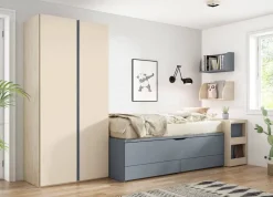 Dormitorio Juvenil Bicama con Armario 2P y Arcón Escritorio ADAPT 15