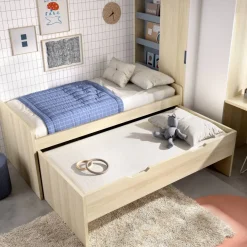 Dormitorio Juvenil con Armario Rincón y Cama MUNDO JOVEN C112