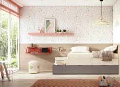 Dormitorio Juvenil con Cajones Apilables y Escritorio ADAPT 39