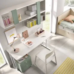 Dormitorio Juvenil con Cama Compacta y Armario MUNDO JOVEN C101