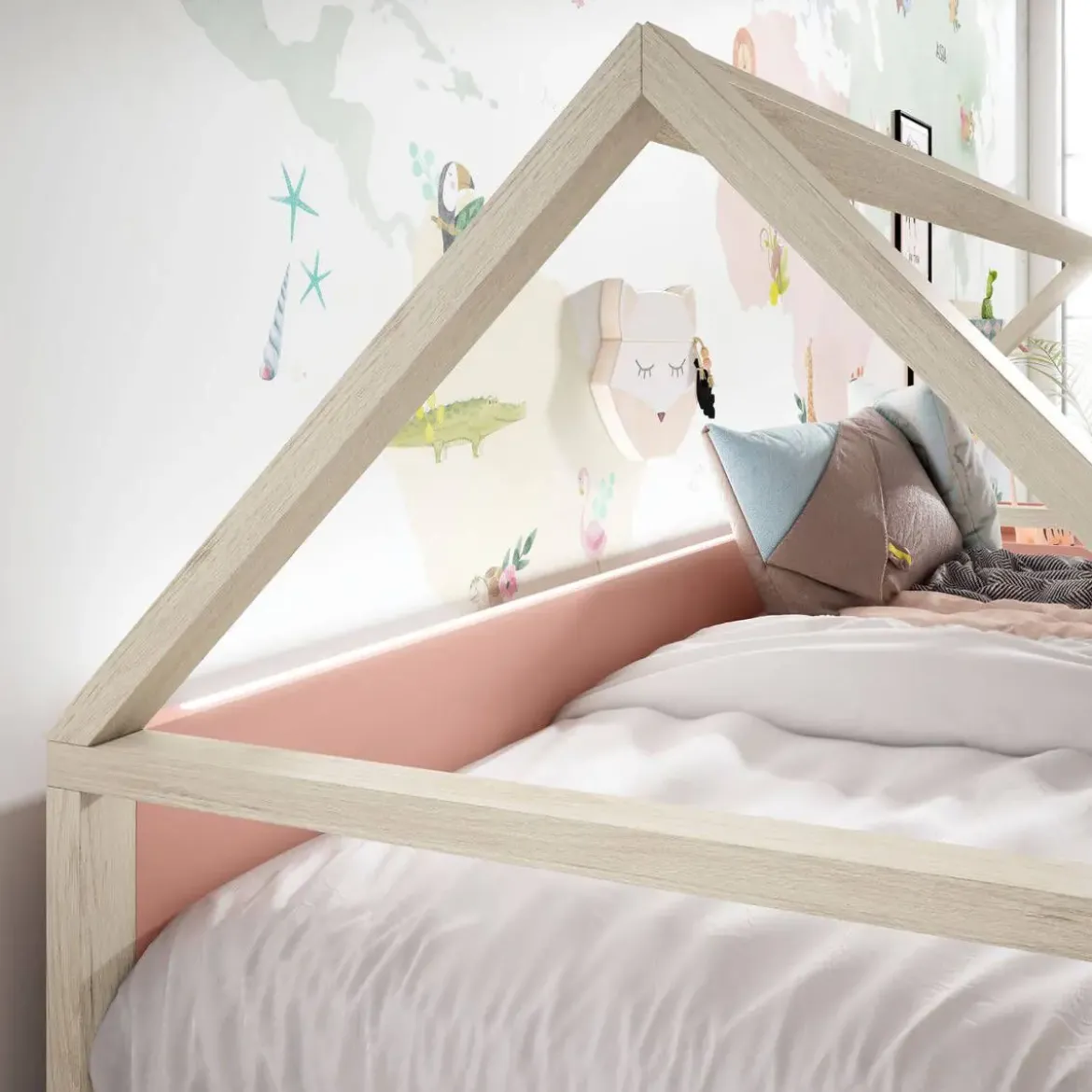 Dormitorio Juvenil con Cama Nido EVO, Escritorio y Estantes ADAPT 12
