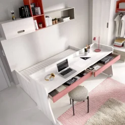 Dormitorio Juvenil con Cama Nido y Armario MUNDO JOVEN C102