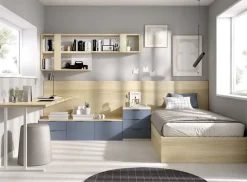 Dormitorio Juvenil con Canapé y Mesa de Estudio MUNDO JOVEN C505