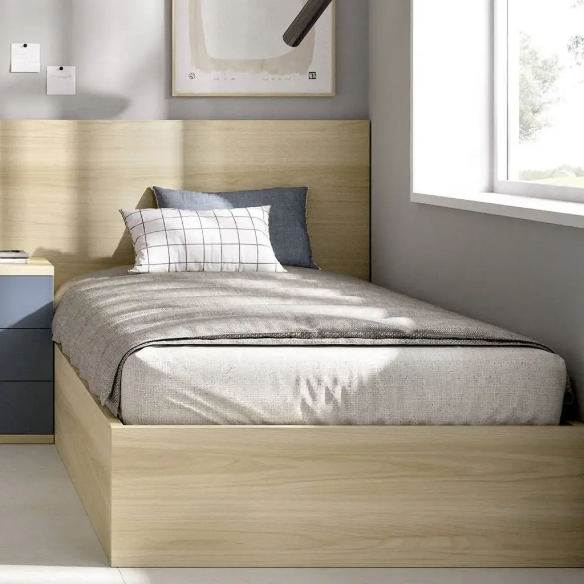Dormitorio Juvenil con Canapé y Mesa de Estudio MUNDO JOVEN C505