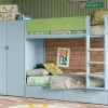 Dormitorio Juvenil con Litera y Armario 2 Puertas DELULU 45