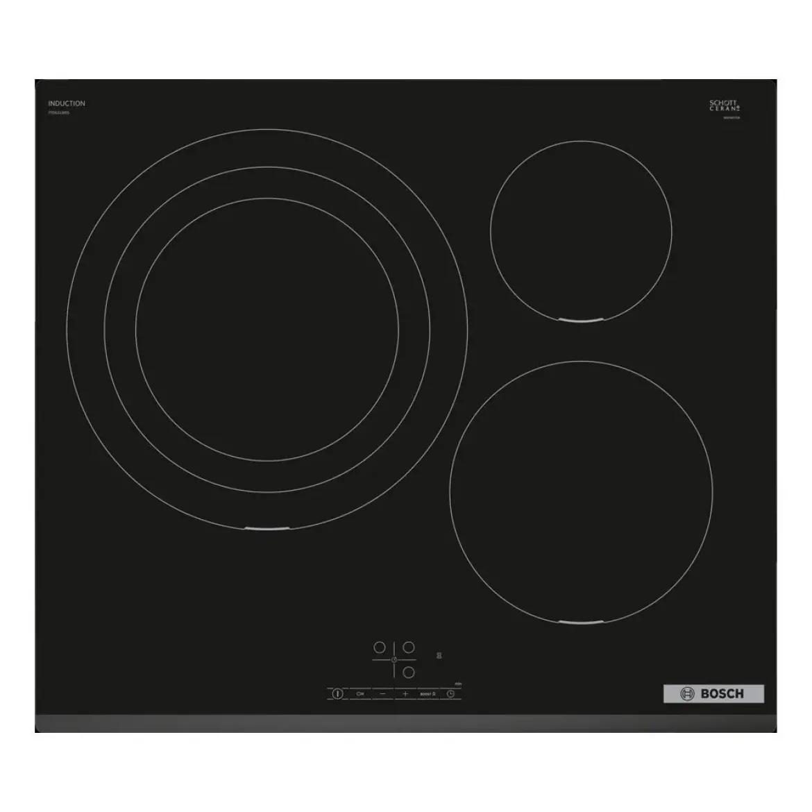 Encimera BOSCH inducción 3 Fuegos PID631BB5E