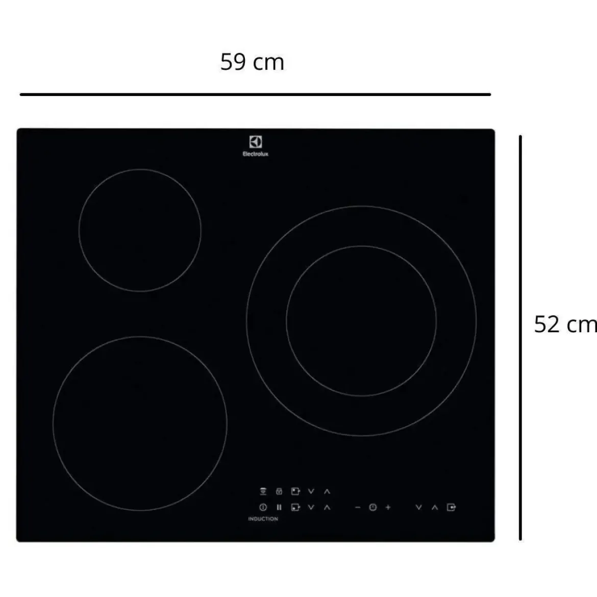 Encimera Inducción de 3 Fuegos ELECTROLUX LIT60336C