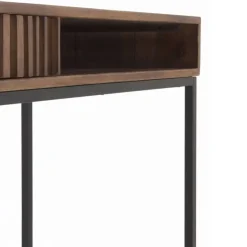 Escritorio con Cajón de Madera de Mango y Base Metálica GABAR 10816