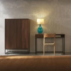 Escritorio con Cajón de Madera de Mango y Base Metálica GABAR 10816