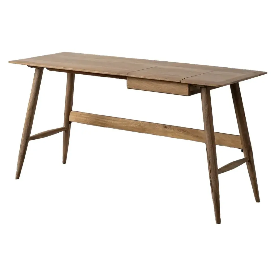 Escritorio de Madera de Mango Natural con Cajón 615243