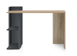 Escritorio de Melamina Color Roble-Negro HELLEN II MBLESC0000002