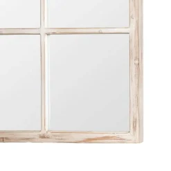 Espejo Blanco Rozado 90x180 cm de Madera de Abeto con Colocación Dual 615027