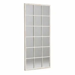 Espejo Blanco Rozado 90x180 cm de Madera de Abeto con Colocación Dual 615027