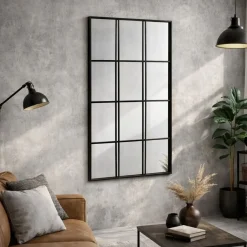Espejo color Negro con efecto Ventana 120 cm 153404