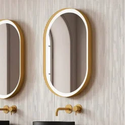 Espejo de Baño LED Retroiluminado en Dorado LOIRA T&A 073491