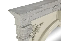 Espejo Decorativo de Mango Blanco para Pared ES-208760