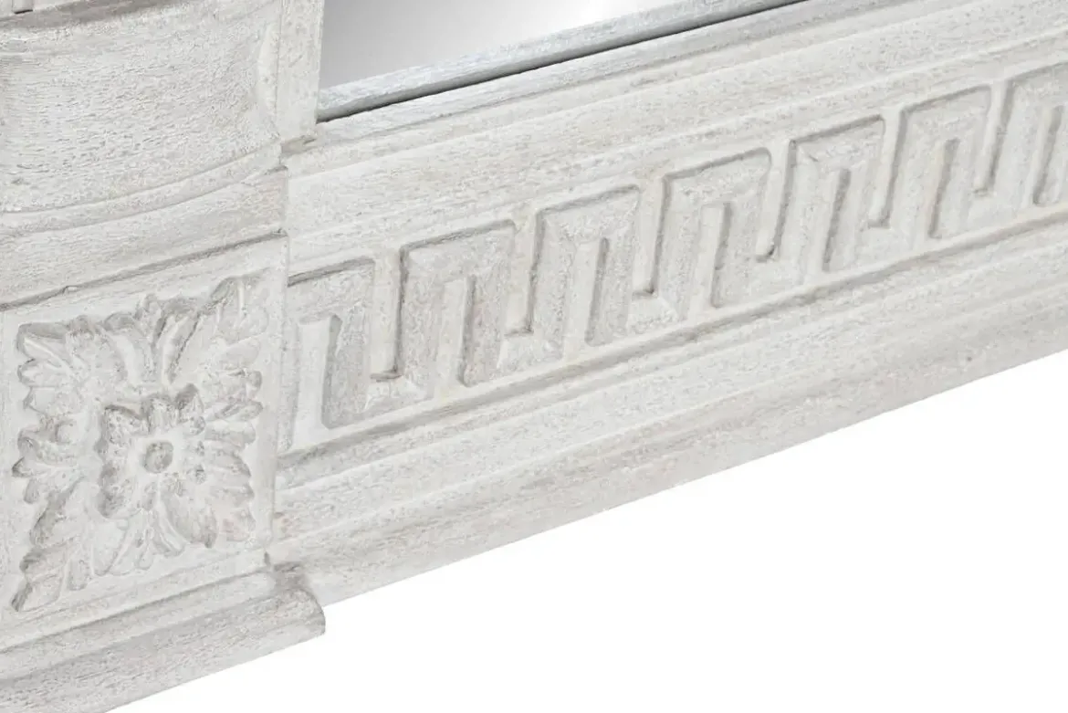 Espejo Decorativo de Mango y MDF Gris para Pared ES-201128