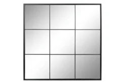 Espejo de Hierro Cristal Negro 90x2x90 ES-195696