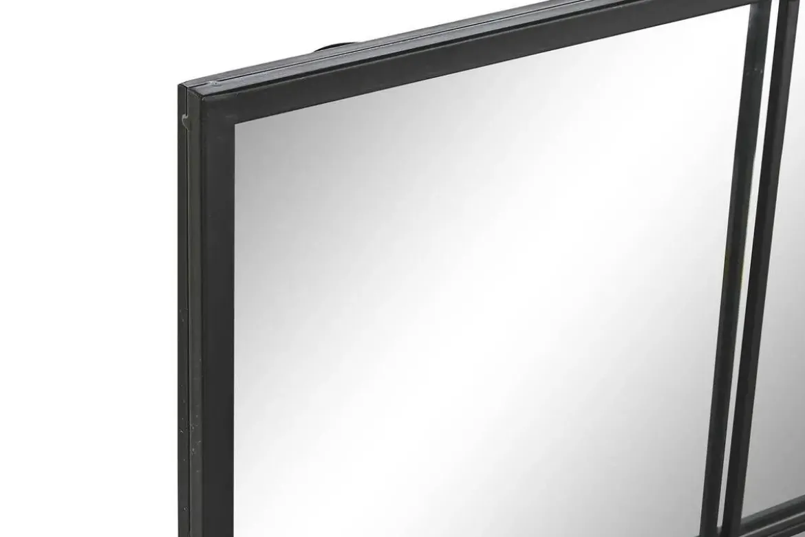 Espejo de Hierro Cristal Negro 90x2x90 ES-195696