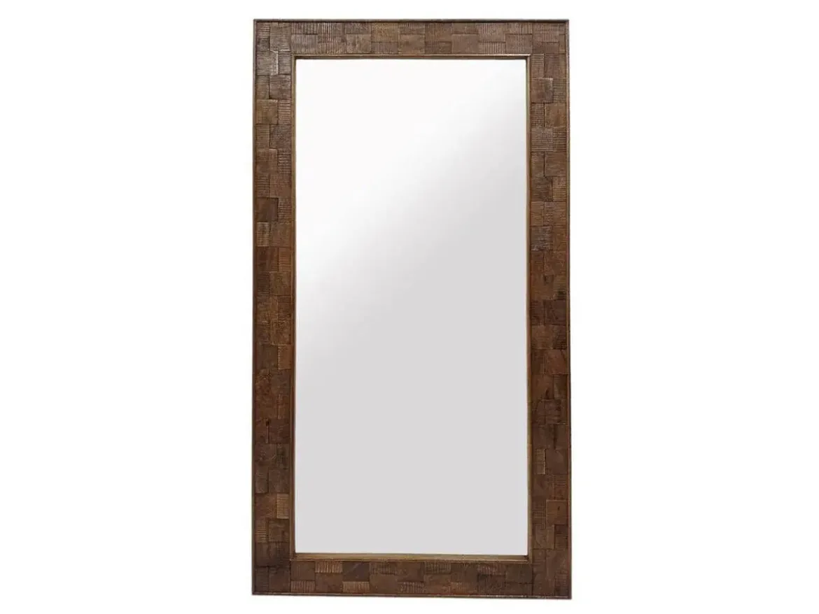 Espejo de Madera de Mango color Natural ES-230382