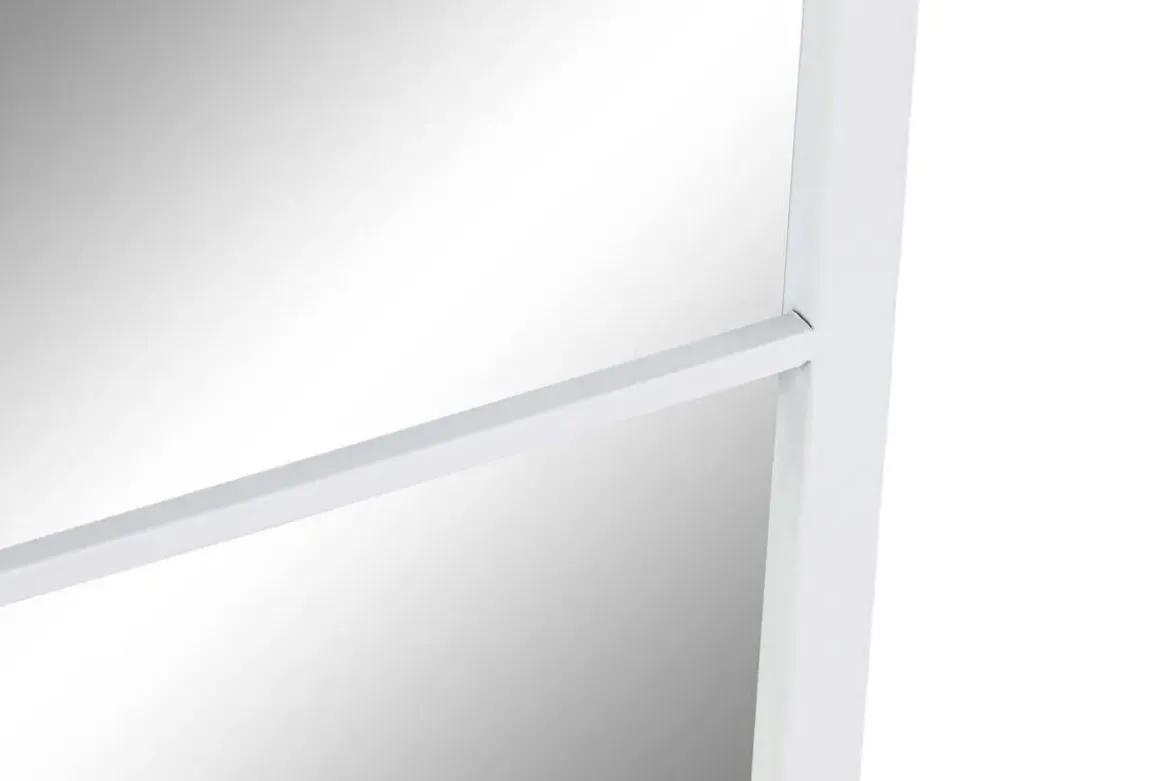 Espejo de Pared Cuadrado en Hierro Blanco Ventana ES-204880