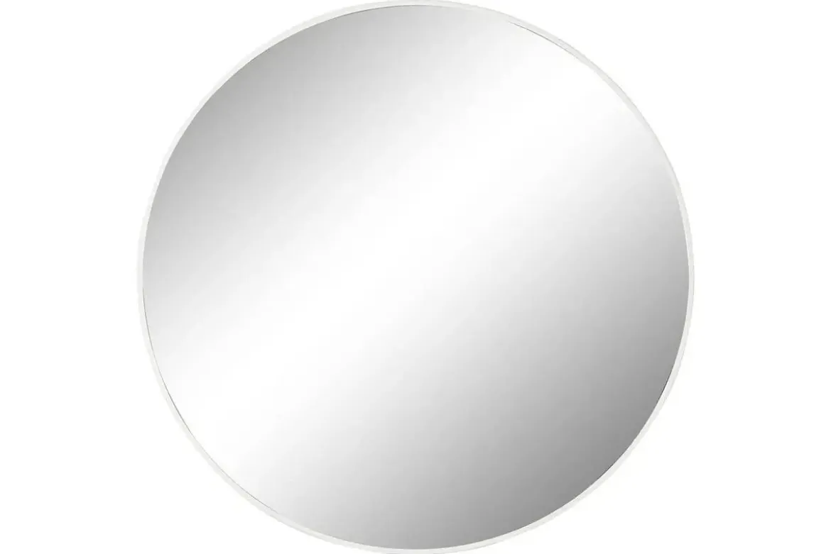 Espejo de Pared de Cristal y Hierro Blanco de 120 cm ES-211496