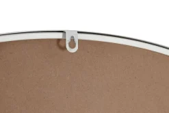 Espejo de Pared de Cristal y Hierro Blanco de 120 cm ES-211496