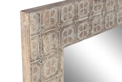 Espejo de Pared de Madera Natural LD-204998