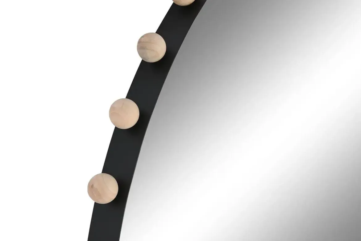 Espejo de Pared de Metal Negro ES-212251