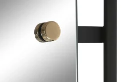 Espejo de Pared en Metal Negro ES-221347