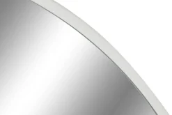 Espejo de Pared Redondo de Metal Blanco 100 cm ES-211494