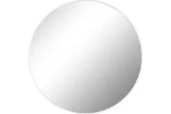 Espejo de Pared Redondo de Metal Blanco 100 cm ES-211494