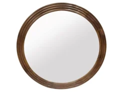 Espejo de Pared Redondo 3D Natural ES-230384