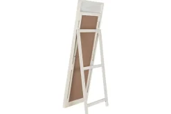 Espejo de Pie Vestidor Mango y Ratán Blanco Roto MB-215078