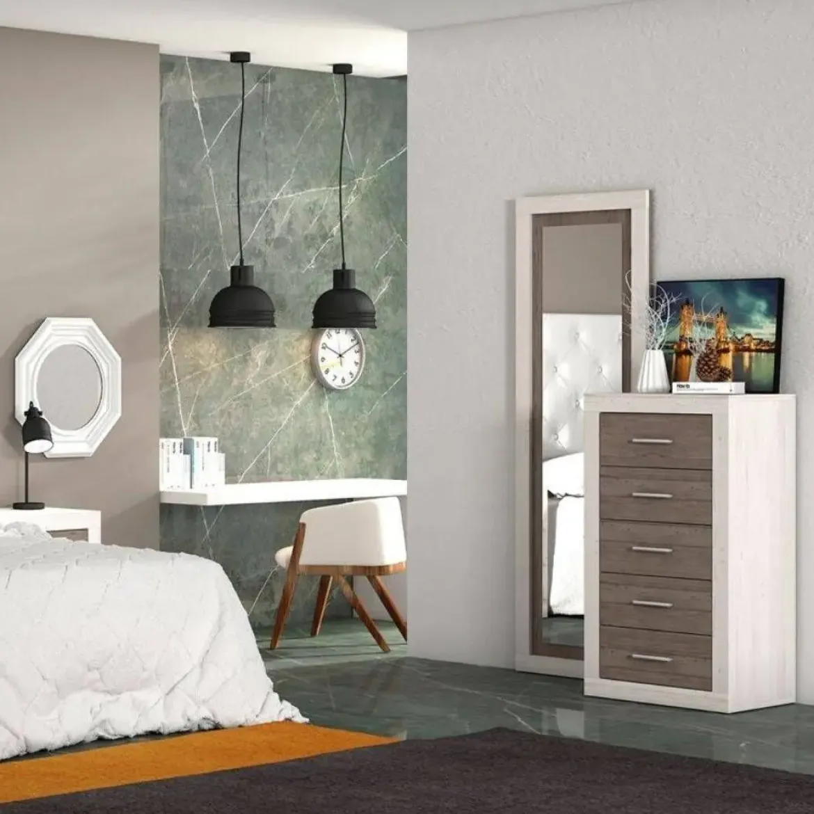 Espejo Mural de Pared con Luna Modelo LARA 180x60 cm