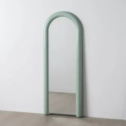 Espejo Vestidor Lacado Verde 60x160 cm con Sistema de Sujeción 614906