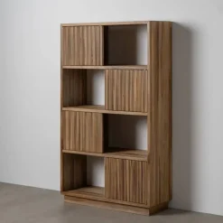 Estantería Alta de Madera de Teca Natural BELLAMONTE 614749