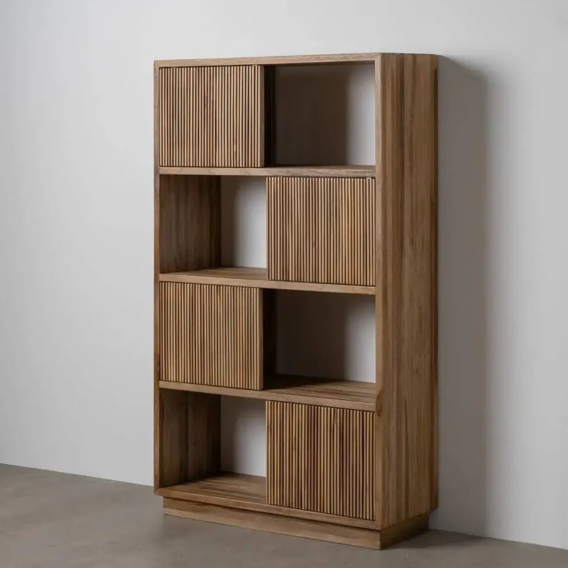 Estantería Alta de Madera de Teca Natural BELLAMONTE 614749