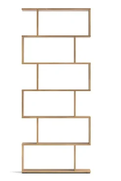 Estantería Alta de Salón Asimétrica en Melamina Mauvella ELBA A031EL32MAU