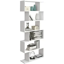 Estantería Asmétrica de Pared de color Blanco AURA