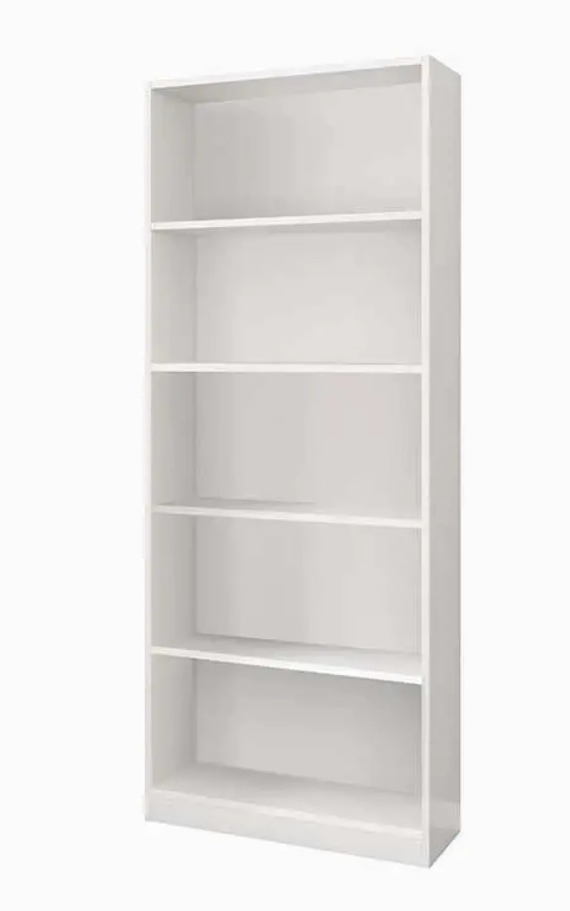 Estantería blanca Artik de melamina con 5 baldas 005626A