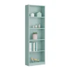 Estantería blanca de 5 estantes color verde acqua 005422J