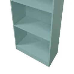 Estantería blanca de 5 estantes color verde acqua 005422J