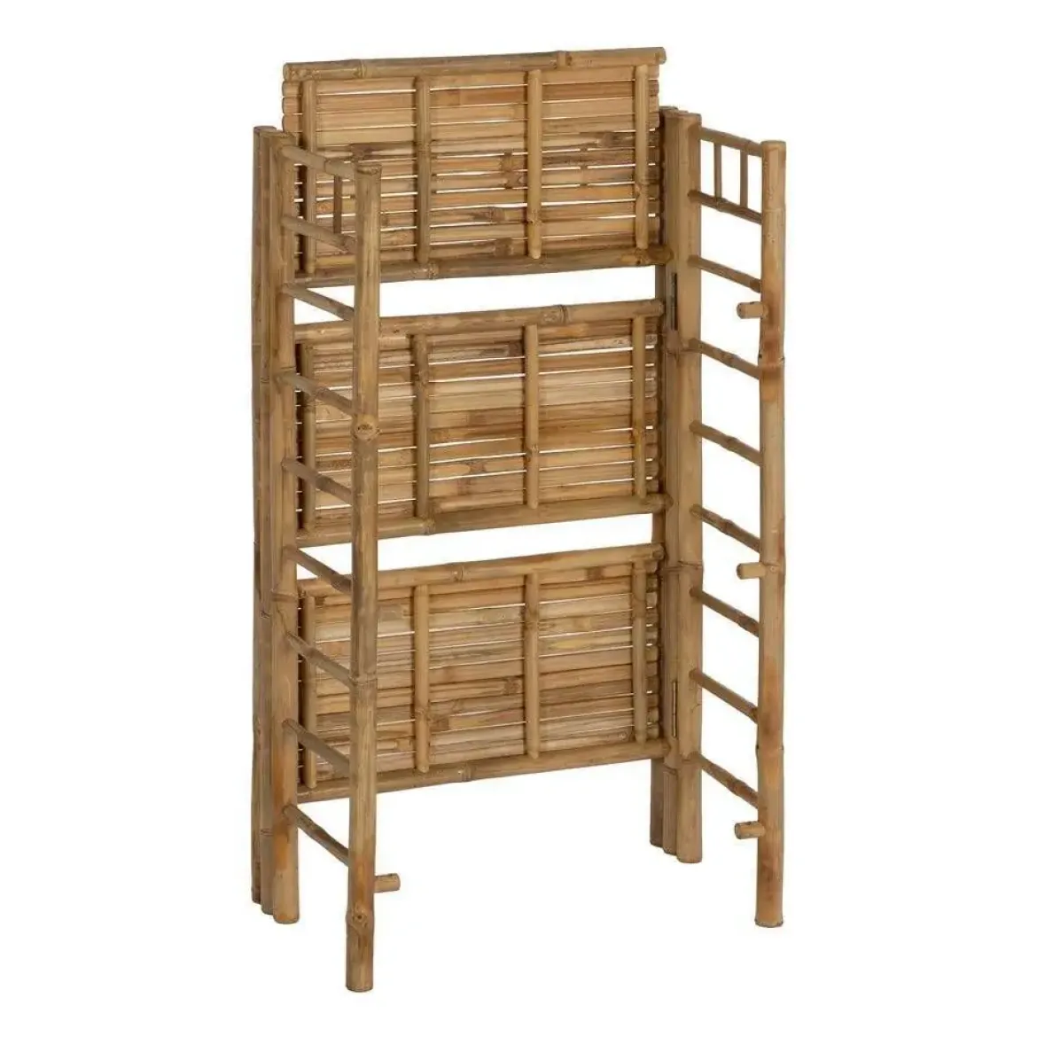 Estantería de Bambú Natural con Tres Baldas 613204