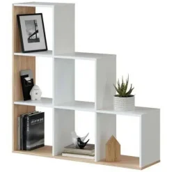 Estantería decorativa MULK-PLUS con 6 huecos 0F2254A